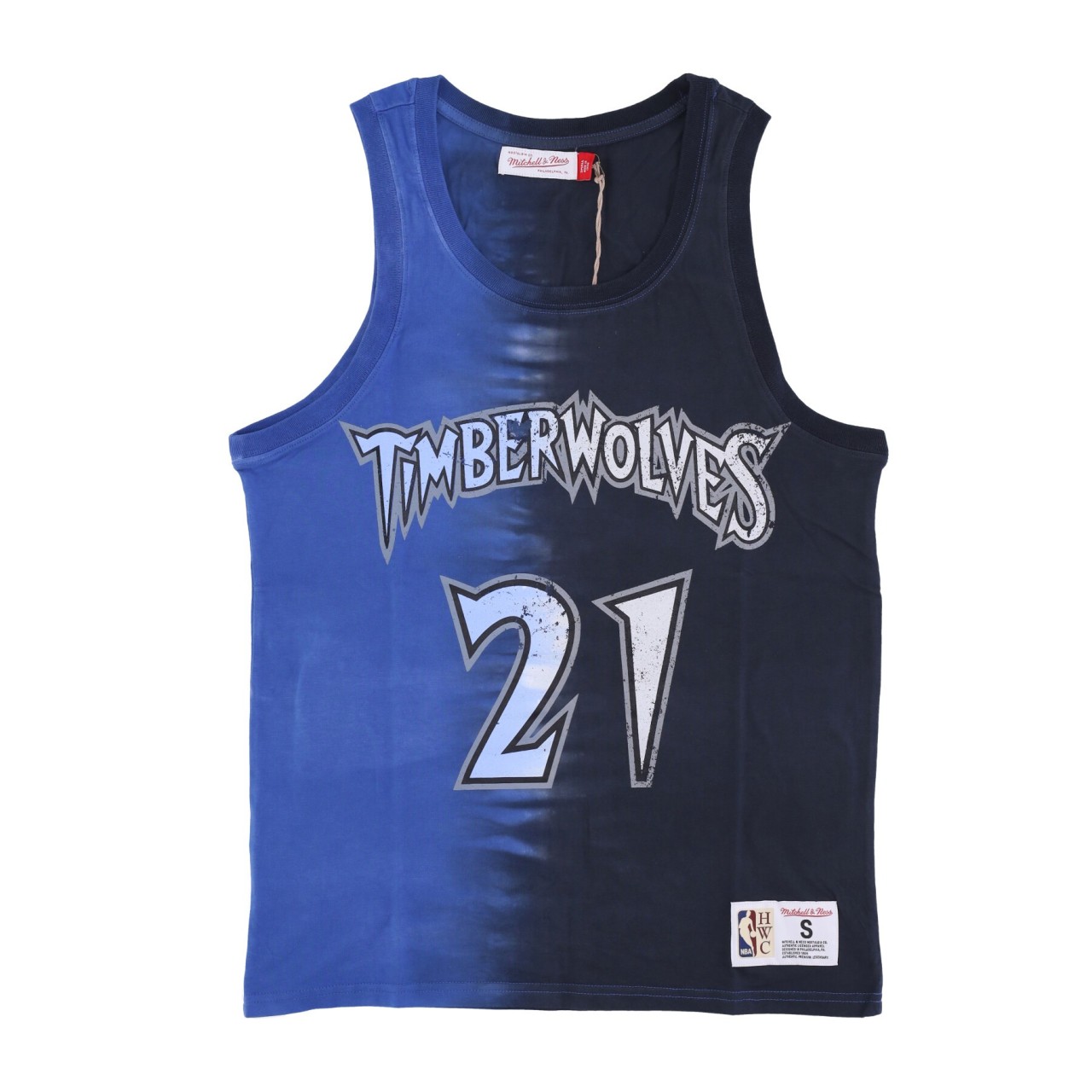 MITCHELL & NESS NBA VERTICAL TIE DYE TANK HARDWOOD CLASSICS NO 21 KEVIN GARNETT MINTIM TTNK3206-MTIYYKGABKBL