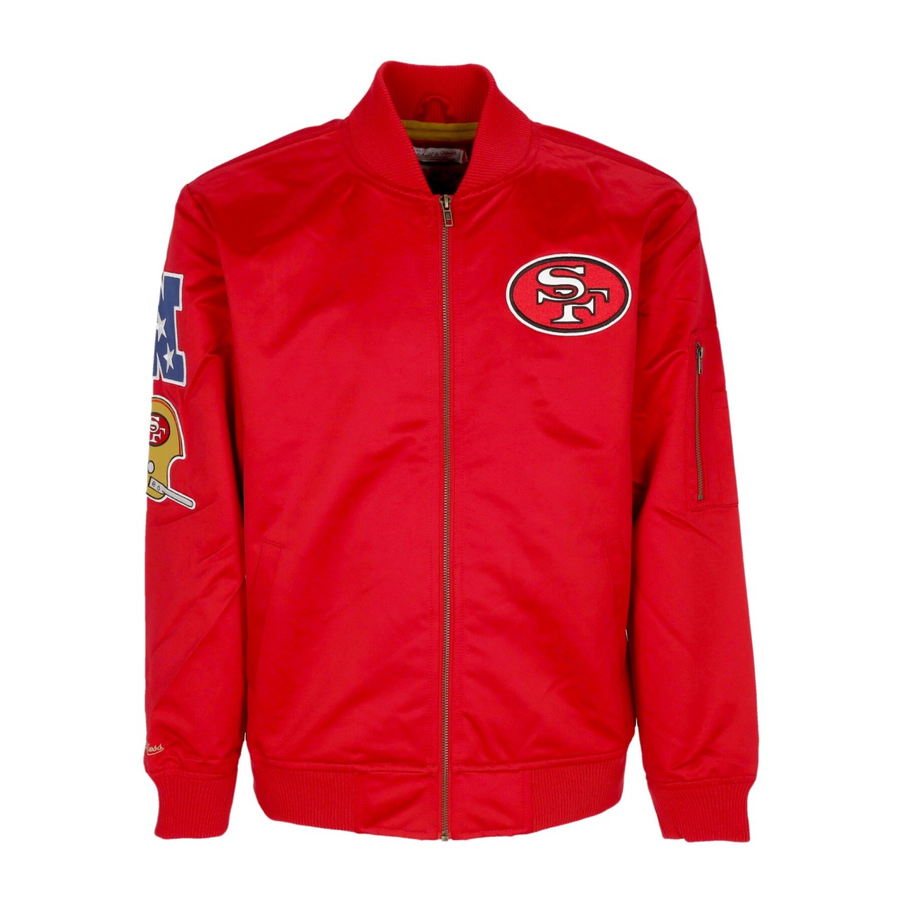 MITCHELL & NESS NFL LIGHTWEIGHT SATIN BOMBER SAF49E SJKT6599-SF4YYPPPSCAR