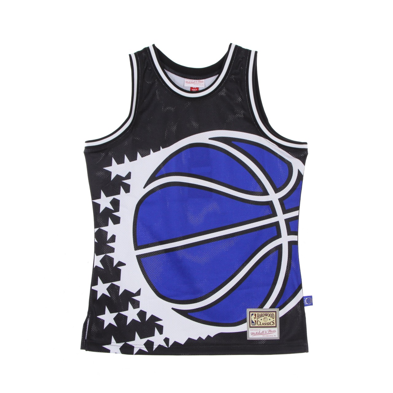 MITCHELL & NESS NBA BIG FACE BLOWN OUT FASHION JERSEY HARDWOOD CLASSICS ORLMAG MSTKBW19146-OMABLCK