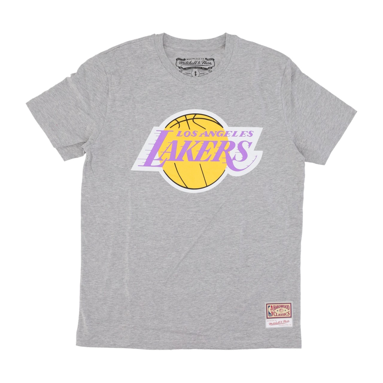 MITCHELL & NESS NBA TEAM LOGO TEE UPD LOSLAK BMTRINTL1268-LALGYML