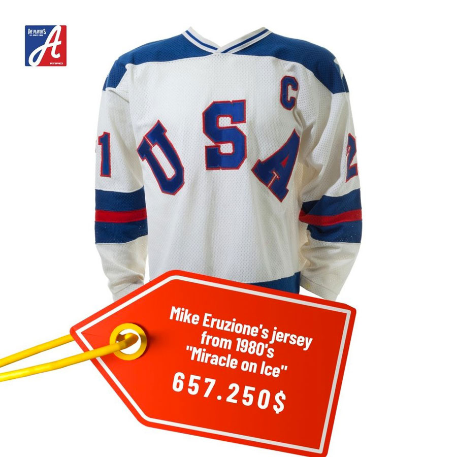 valore-prezzo-casacca-ice-hockey-jersey-originale-Mike-Eruzione-miracle-on-ice-1980