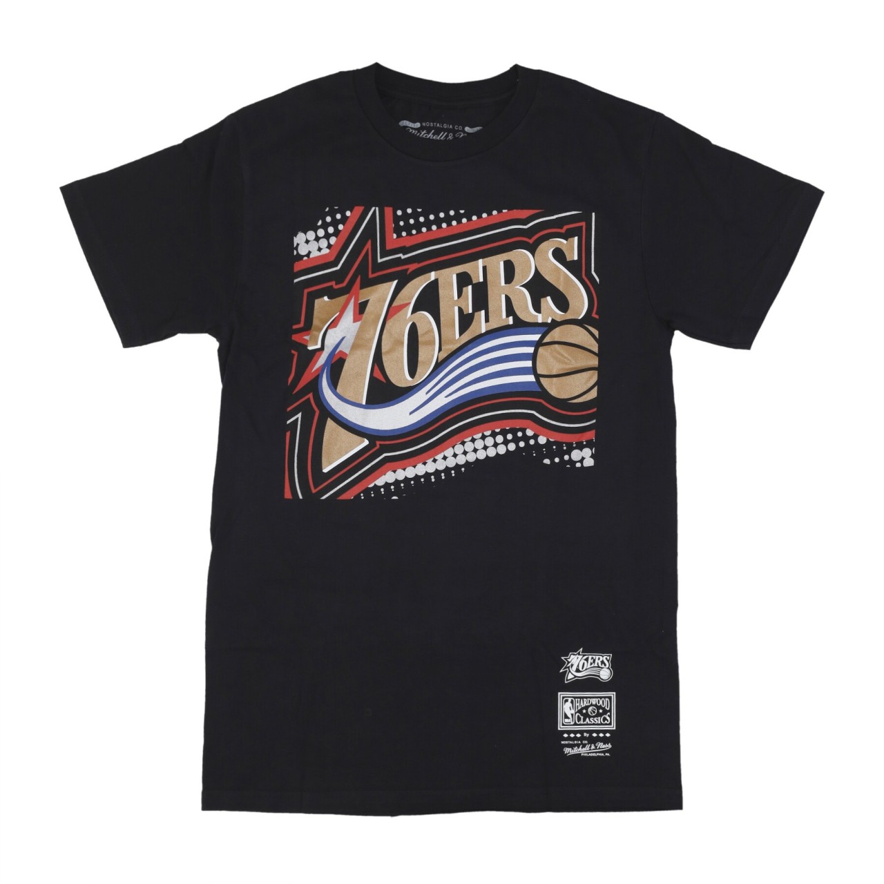 MITCHELL & NESS NBA BIG FACE 7.0 TEE PHI76E BMTR5904-P76YYPPPBLCK