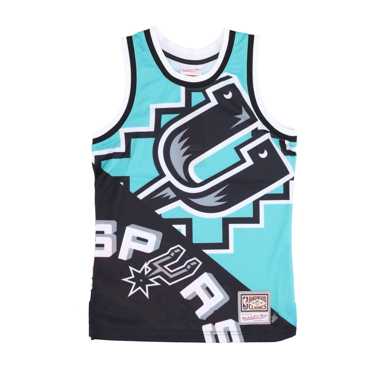 MITCHELL & NESS NBA BIG FACE FASHION TANK 5.0 HARDWOOD CLASSICS SAASPU TMTK4350-SASYYPPPTEAL