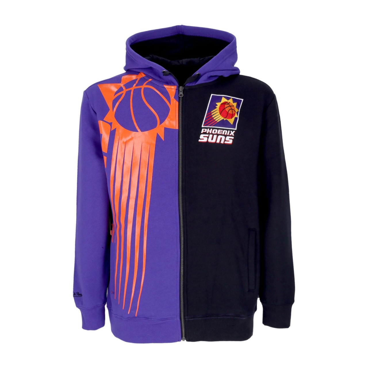 MITCHELL & NESS NBA FULL ZIP FLEECE 2.0 PHOSUN FPZP3422-PSUYYPPPPRBK