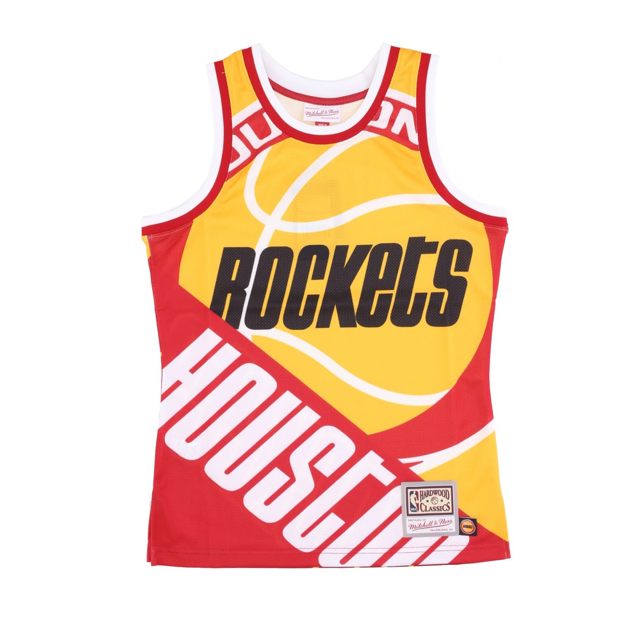 MITCHELL & NESS NBA BIG FACE FASHION TANK 5.0 HARDWOOD CLASSICS HOUROC TMTK4350-HROYYPPPYELL