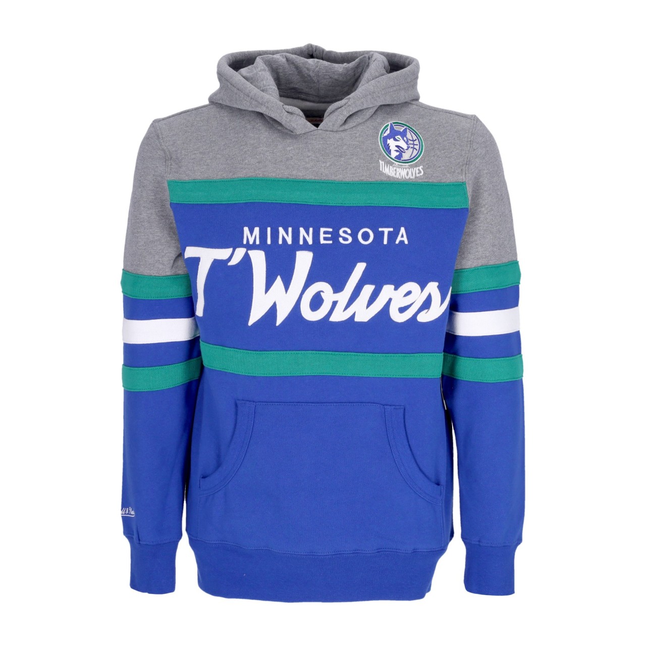 MITCHELL & NESS NBA HEADCOACH HOODIE HARDWOOD CLASSICS MINTIM FPHDSC19029-MTIROYA