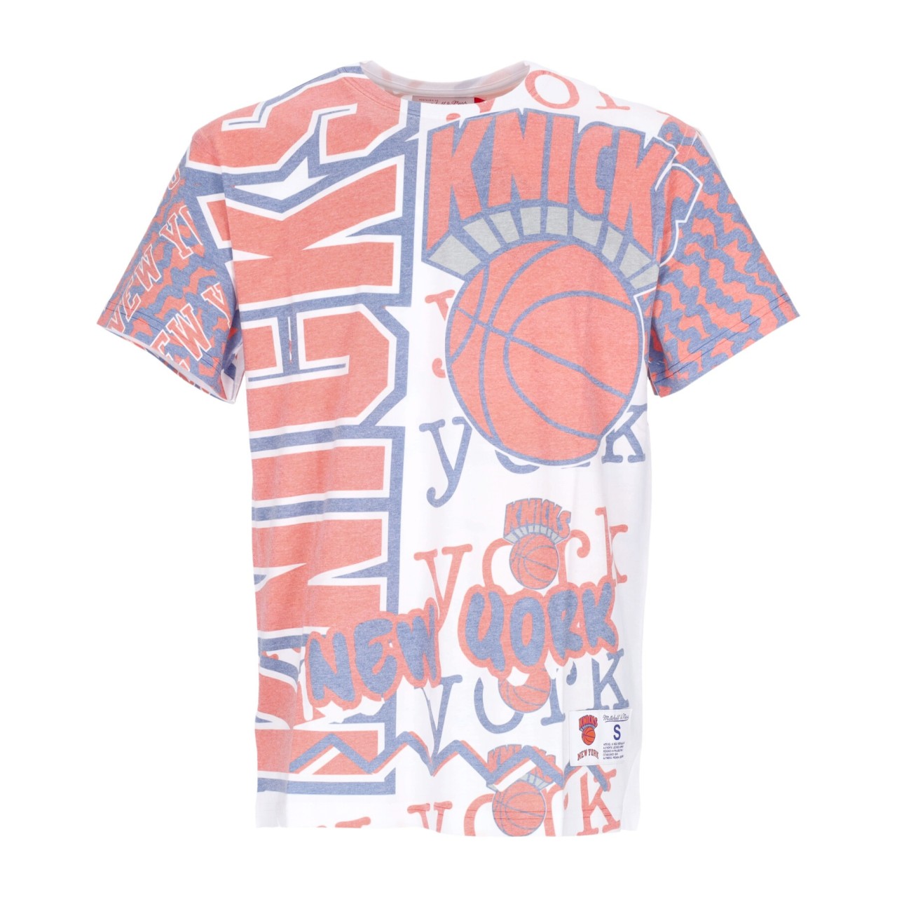 MITCHELL & NESS NBA JUMBOTRON 2.0 SUBLIMATED TEE HARDWOOD CLASSICS NEYKNI TCRW1233-NYKYYPPPWHIT