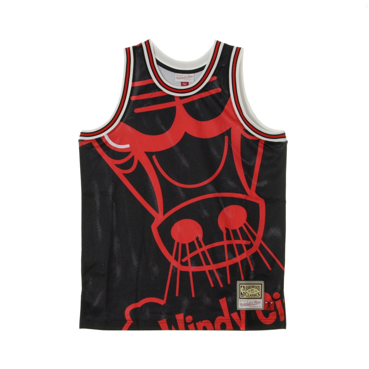 MITCHELL & NESS NBA BIG FACE JERSEY CHIBUL SMJYBW19068-CBUBLCK