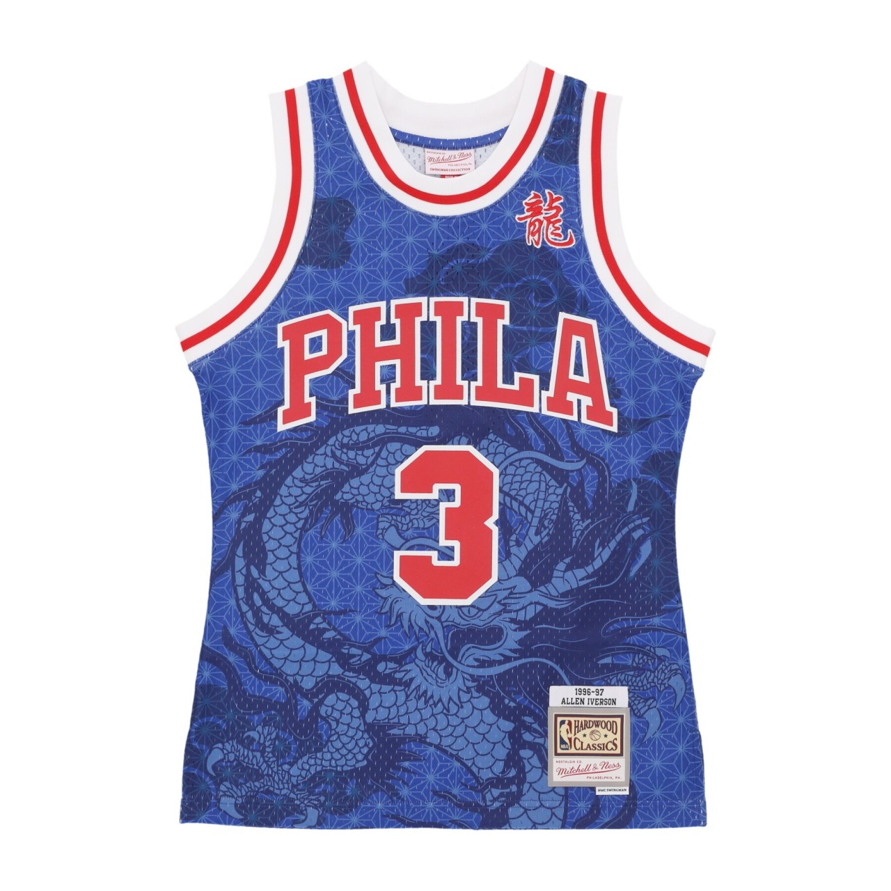 NBA ASIAN HERITAGE 6.0 FASHION SWINGMAN JERSEY 1996 NO 3 ALLEN IVERSON PHI76E Tank Tops Divise Basket Clothing NBA The Playoffs