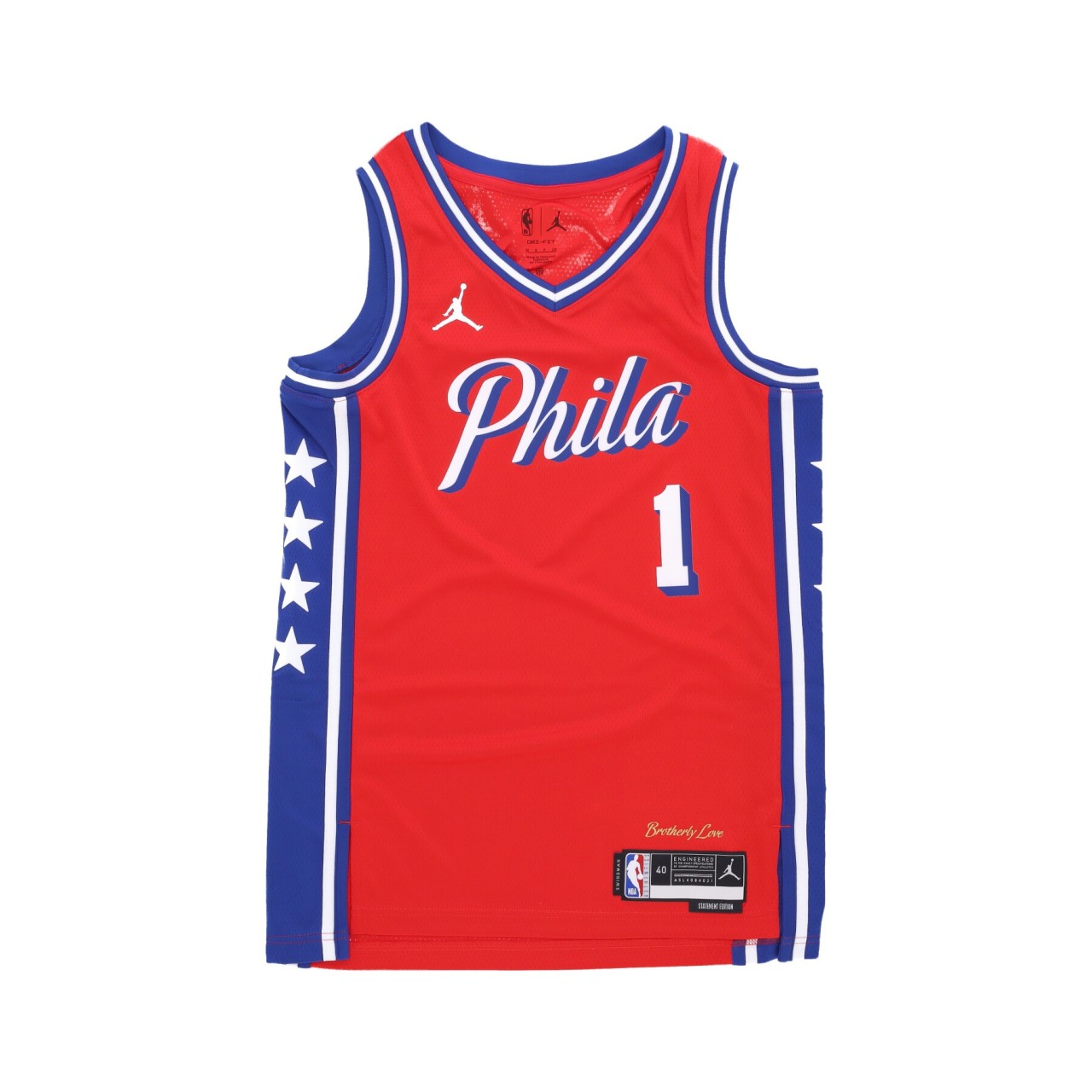 JORDAN NBA NBA STATEMENT EDITION 22 DRI-FIT SWINGMAN JERSEY NO 1 JAMES HARDEN PHI76E DO9539-664