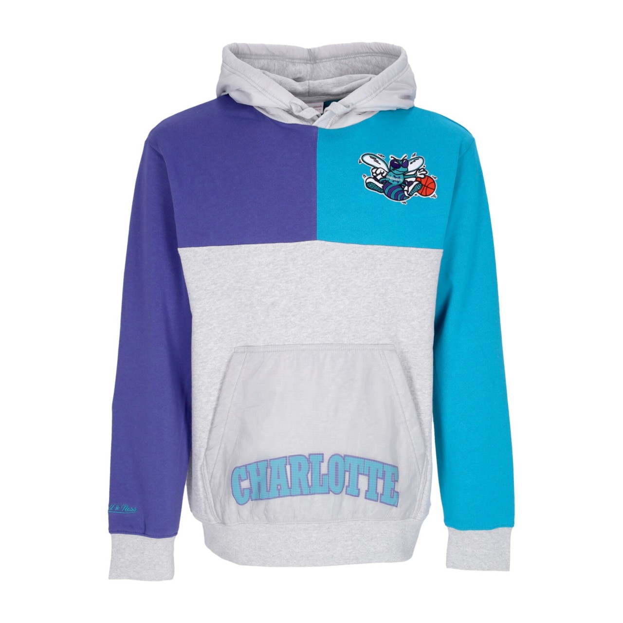 MITCHELL & NESS NBA TIE BREAKER FLEECE HOODIE HARDWOOD CLASSICS CHAHOR FPHD4991-CHOYYPPPGHPR