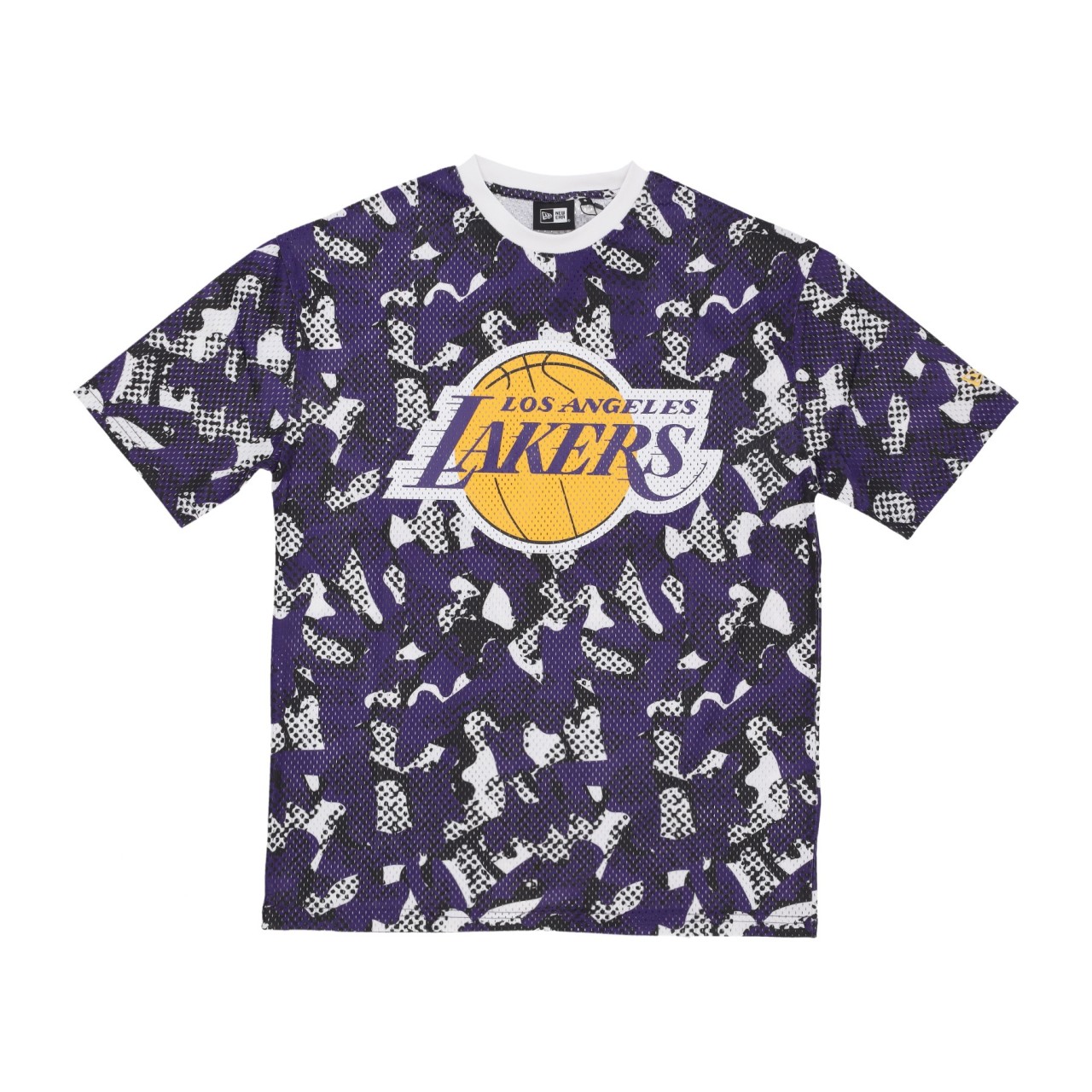 NEW ERA NBA TEAM AOP MESH OVERSIZE TEE LOSLAK 60435489