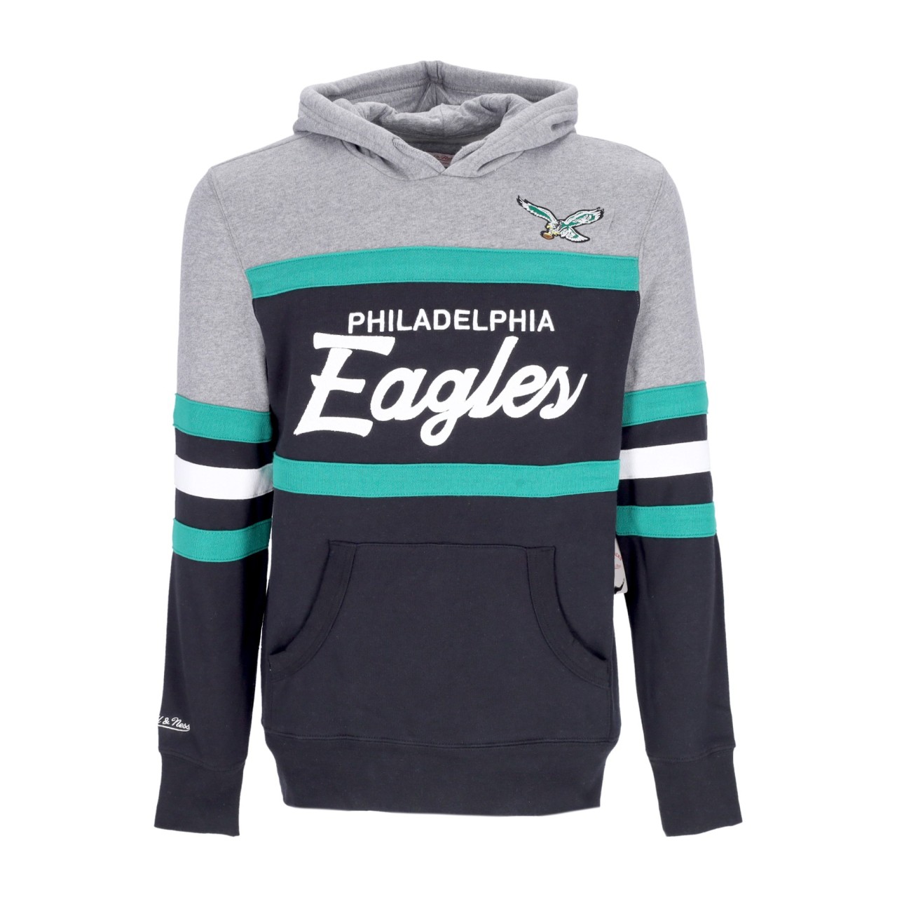 MITCHELL & NESS NFL HEADCOACH HOODIE PHIEAG FPHDSC19029-PEABLCK