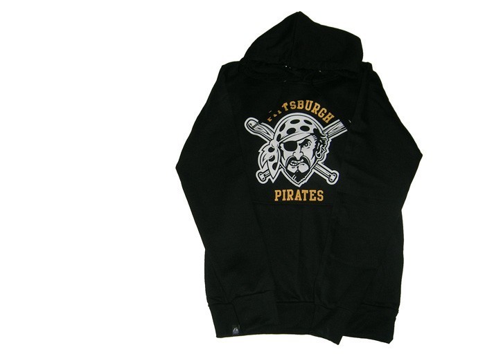 MAJESTIC MAJESTIC SWEATSHIRT HOODIE MLB &quot;PITTSBURGH PIRATES&quot; ALDERIDGE Black/Yellow 14383
