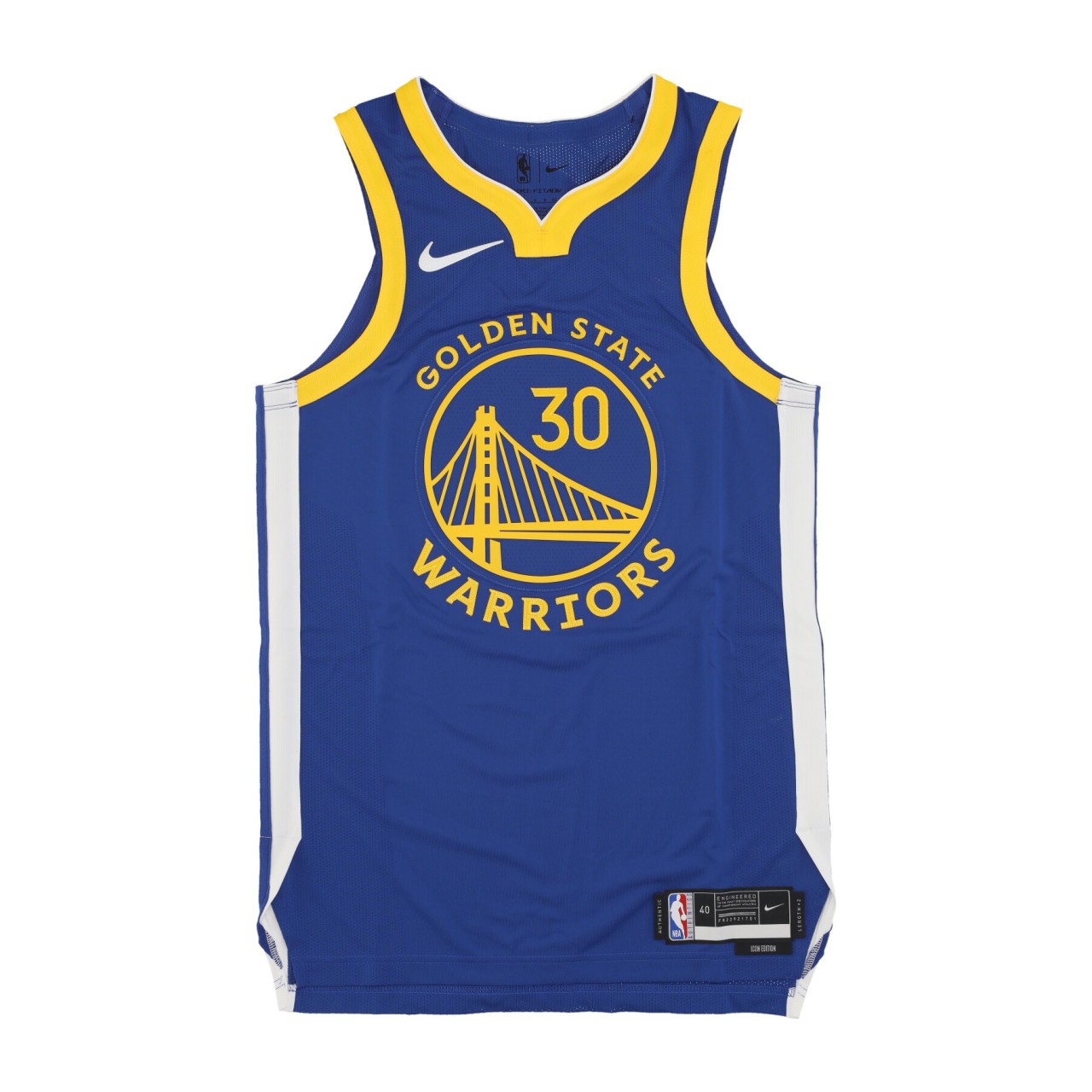 NIKE NBA NBA ICON EDITION 2020 AUTHENTIC JERSEY NO 30 STEPHEN CURRY GOLWAR CW3444-498
