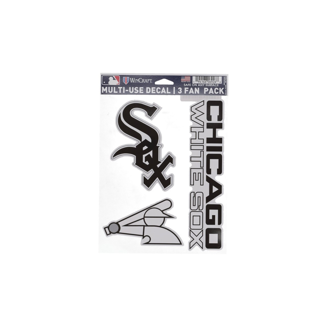 WINCRAFT MLB 5.5 x 7.75” FAN PACK DECALS CHIWHI 06926319