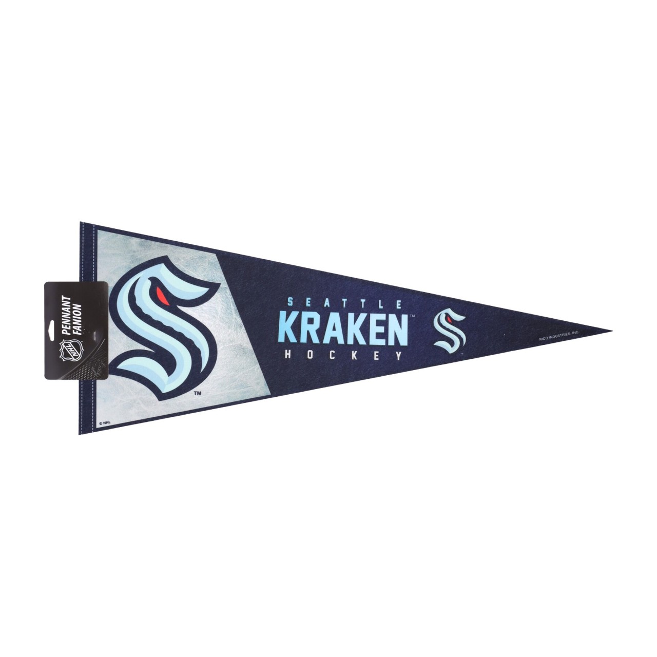 RICO INDUSTRIES NHL SOFT FELT PENNANT CARDED SEAKRA NPNT10401