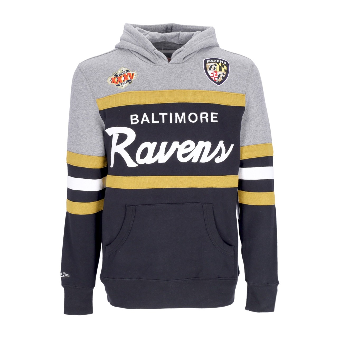 MITCHELL & NESS NFL HEADCOACH HOODIE BALRAV FPHDSC19029-BRABLCK