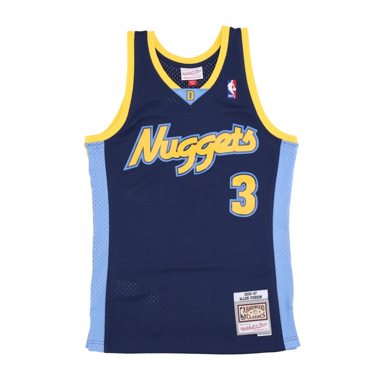 MITCHELL & NESS NBA ALTERNATE JERSEY HARDWOOD CLASSICS NO 3 ALLEN IVERSON 2006-07 DENNUG SMJY4205-DNU06AIVASBL