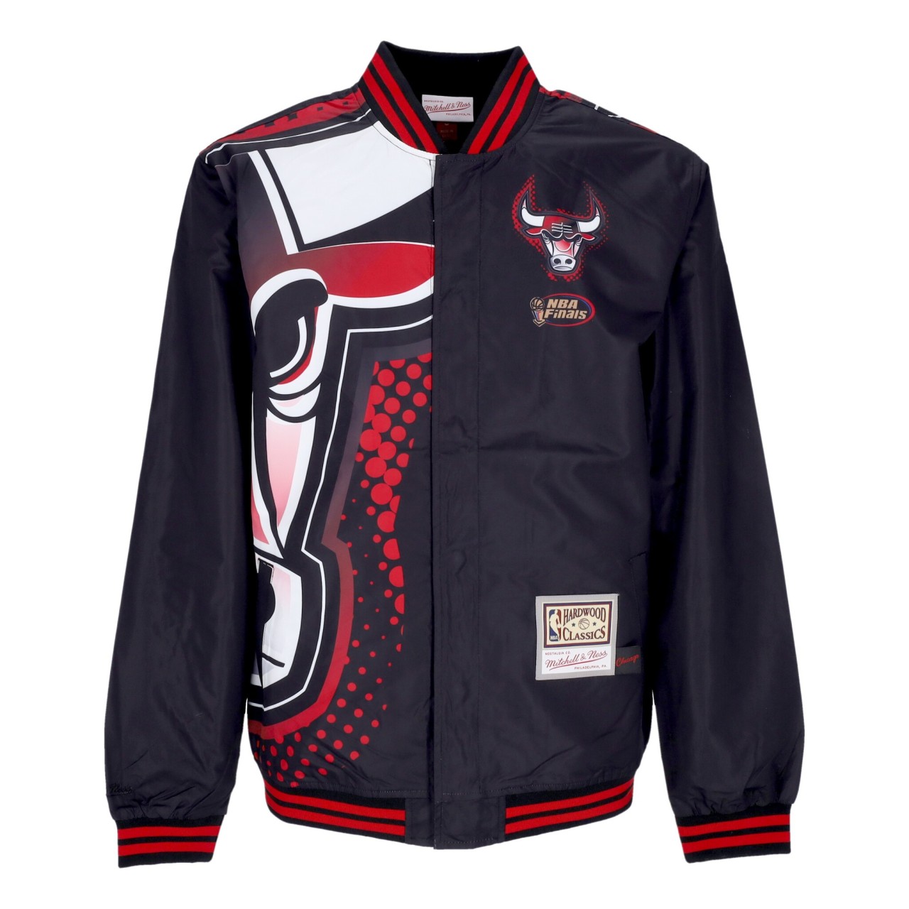 MITCHELL & NESS NBA BIG FACE 7.0 JACKET CHIBUL OJBF5902-CBUYYPPPBLCK