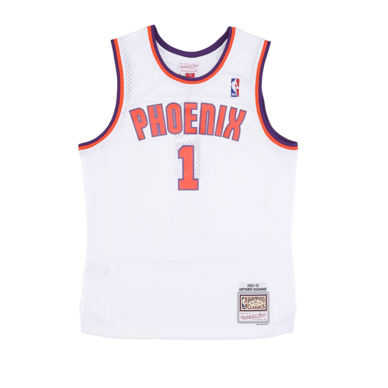 MITCHELL & NESS NBA ALTERNATE JERSEY HARDWOOD CLASSICS NO 1 ANFERNEE HARDAWAY 2002-03 PHOSUN SMJY4443-PSU02AHAWHIT